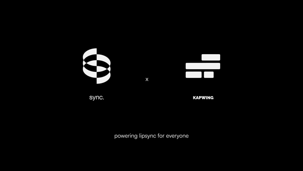 Sync. x Kapwing: powering lipsync for everyone