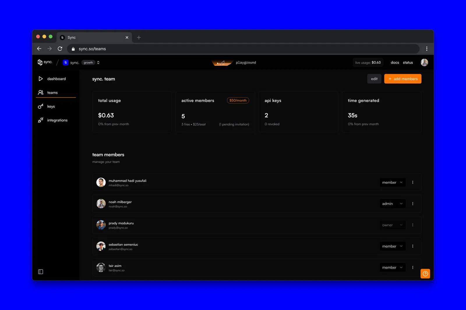 Teams: collaborate and lipsync together