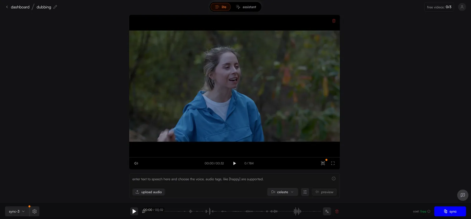 Upload video and audio